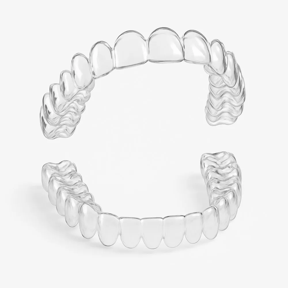 Clear aligner trays, upper and lower